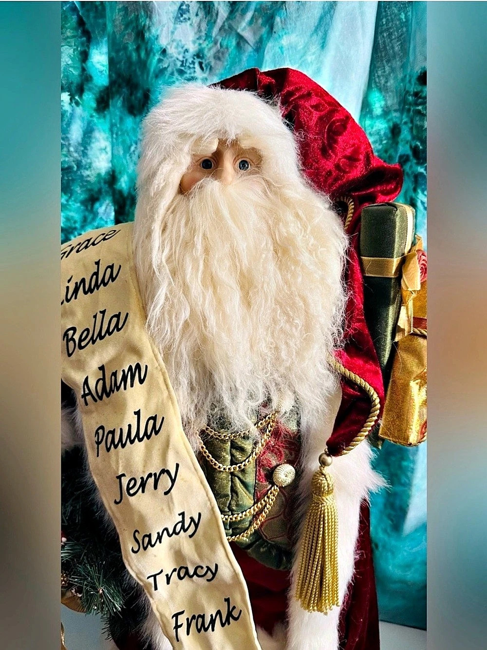 Santa with Nice List Holiday Figure 31" Kirkland Signature